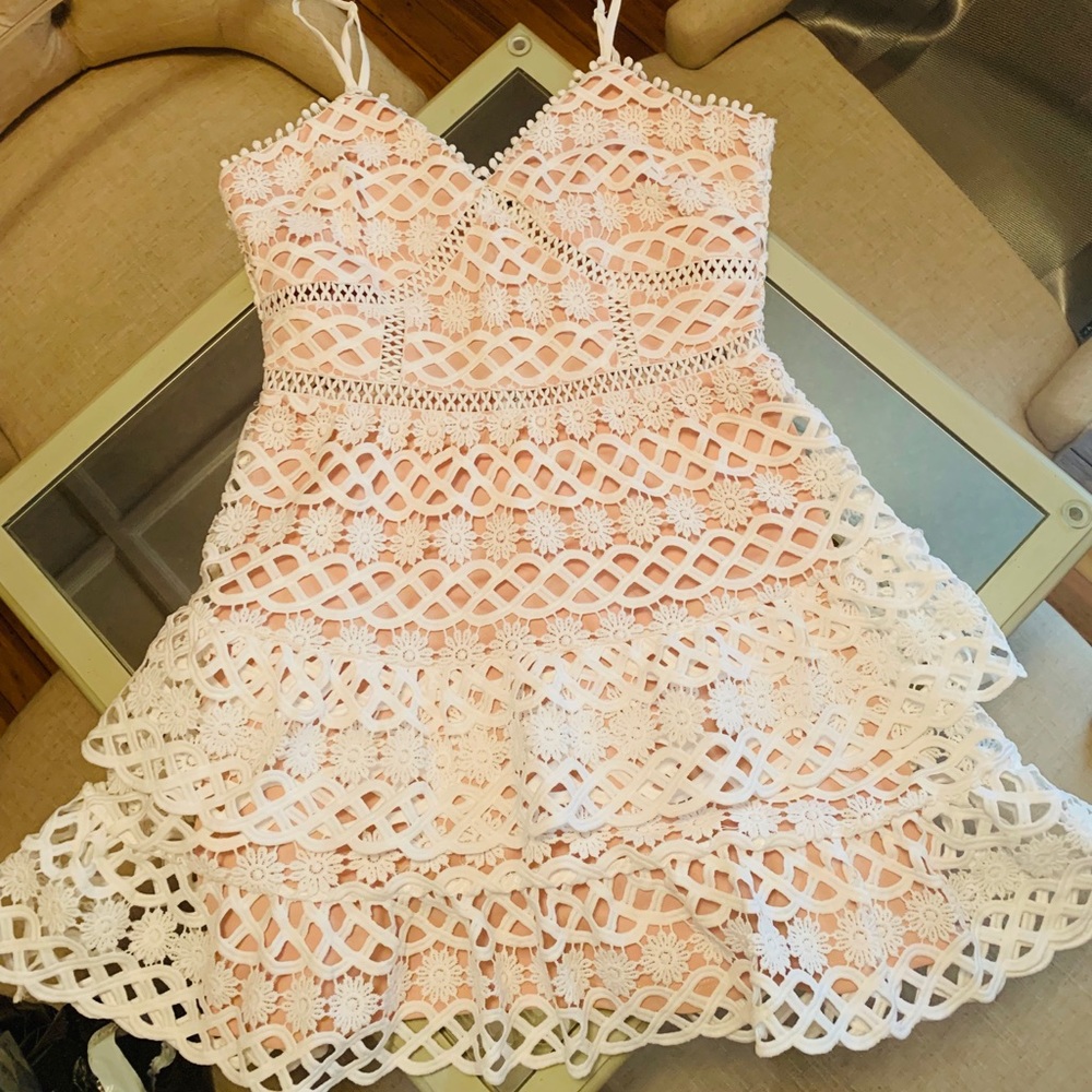 White A Line mini dress